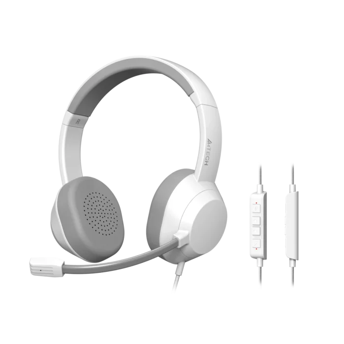 СЛУШАЛКИ A4TECH Fstyler FH-150U СО МИКРОФОН БЕЛИ